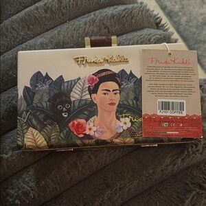 Frida Kahlo Clutch with Floral Design